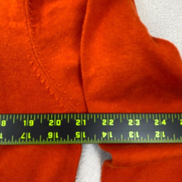 Old Navy Mens Sweater Large Pullover V-Neck Cotton Blend Orange V-Neck Knit - Picture 4 of 9